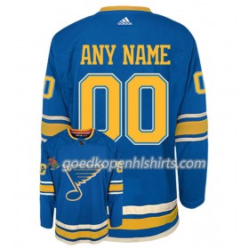 St. Louis Blues Custom Adidas 2018-2019 Alternate Authentic Shirt - Mannen